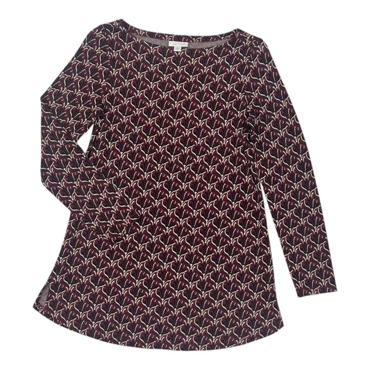 Top Ls By J. Jill In Maroon, Size:Xsp