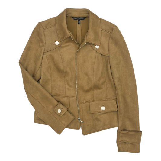 Jacket Moto By White House Black Market In Brown, Size:M