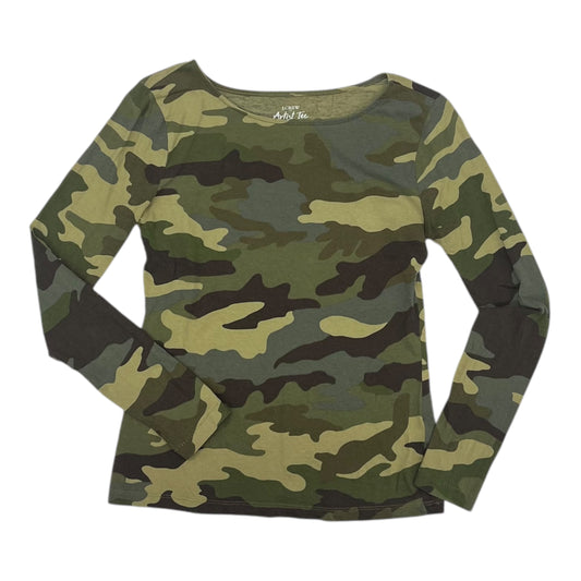 Top Ls By J. Crew In Camouflage Print, Size:Xs