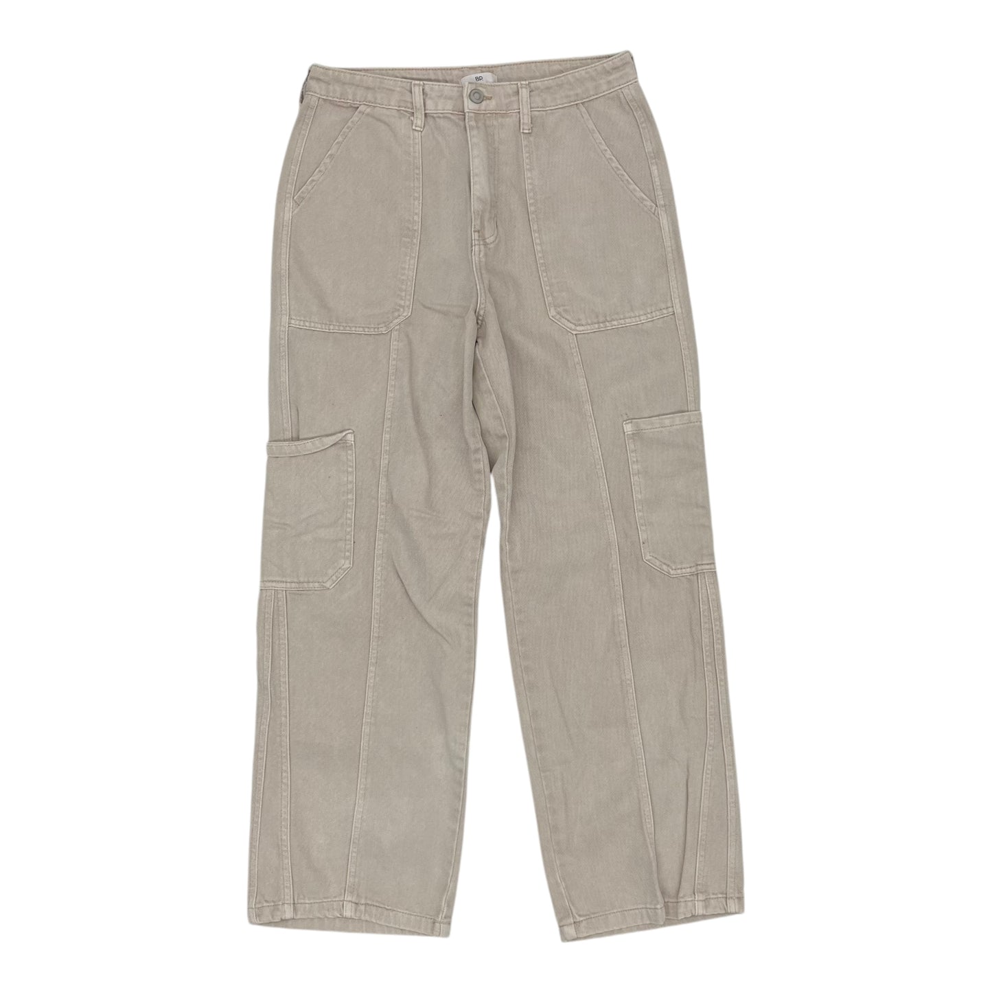 Jeans Wide Leg By Bp In Cream Denim, Size:8