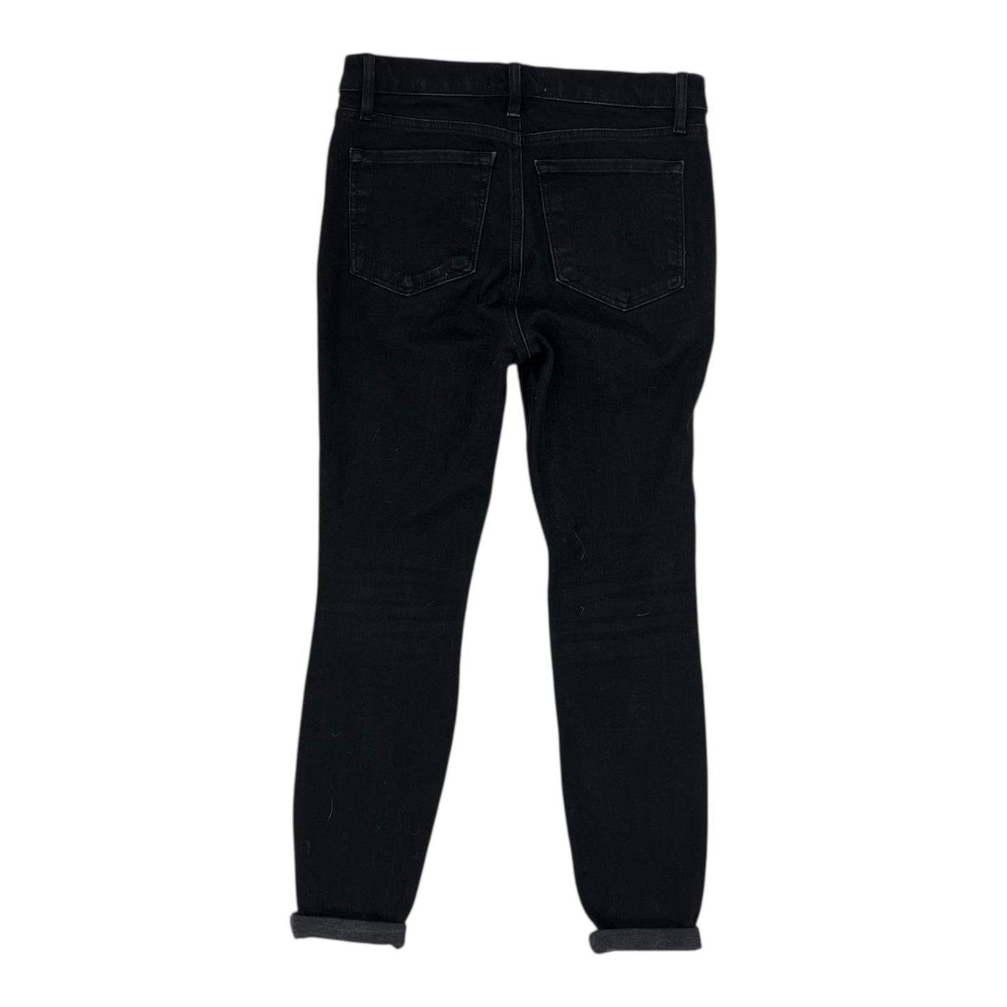 Jeans Skinny By Loft In Black Denim, Size:4