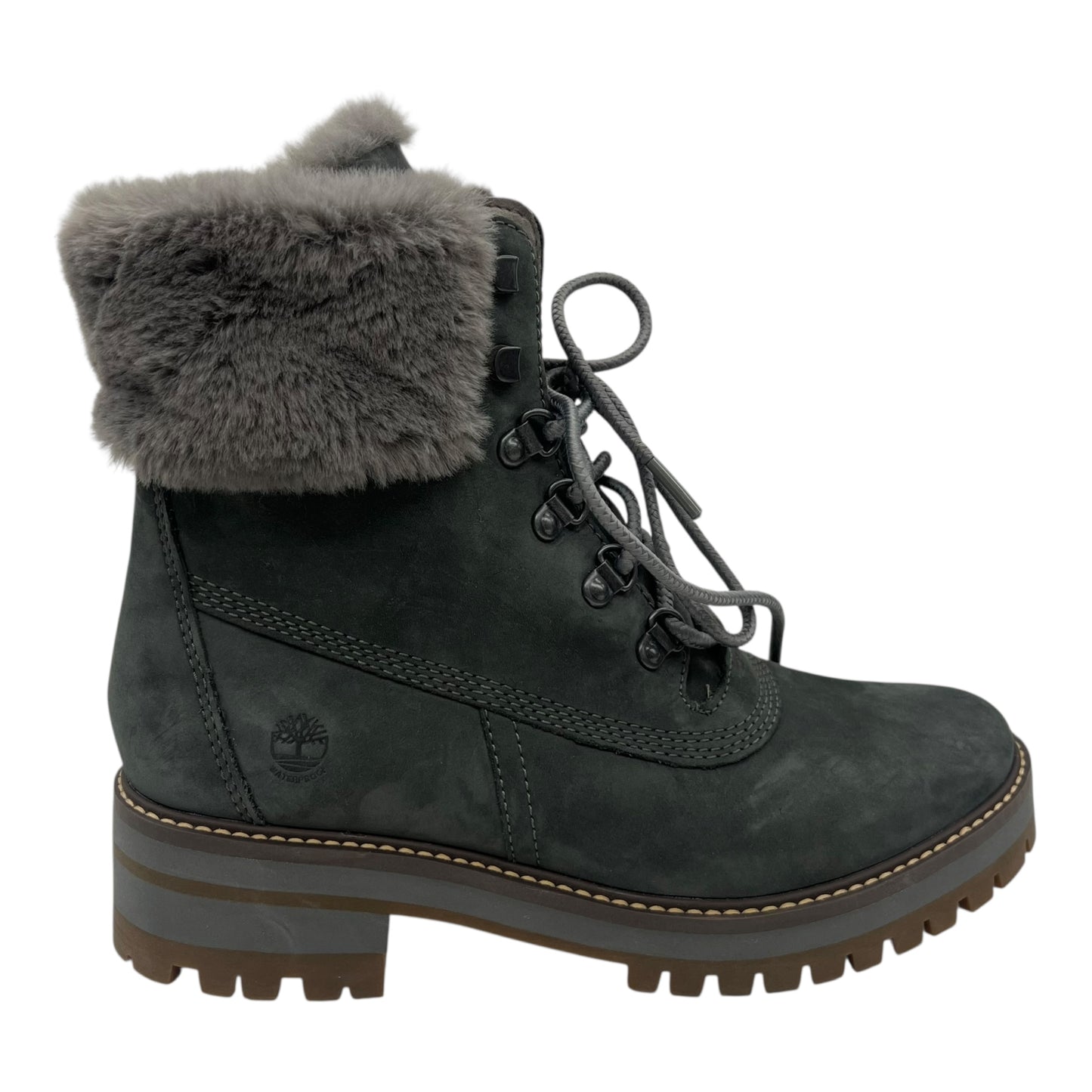 Boots Ankle Flats By Timberland In Grey, Size:8.5
