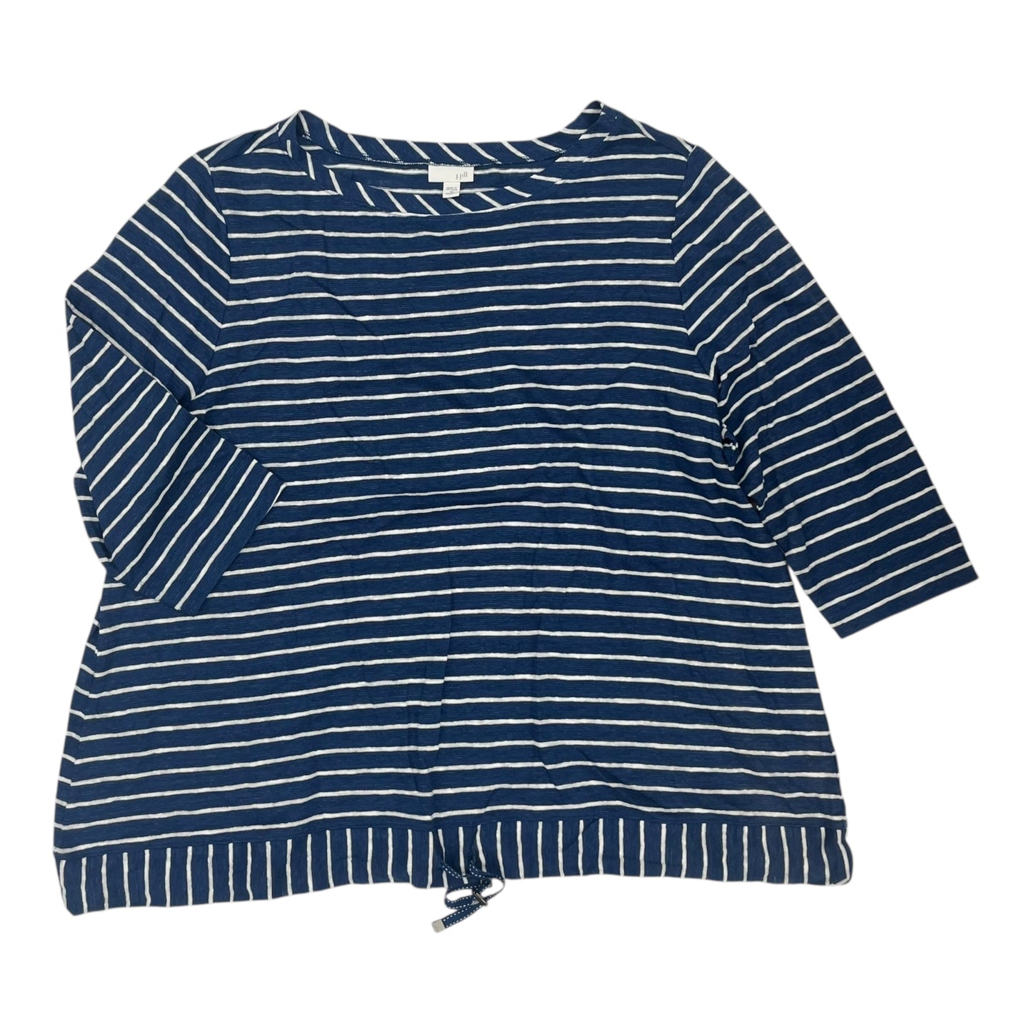Top 3/4 Sleeve By J. Jill In Blue, Size:3X