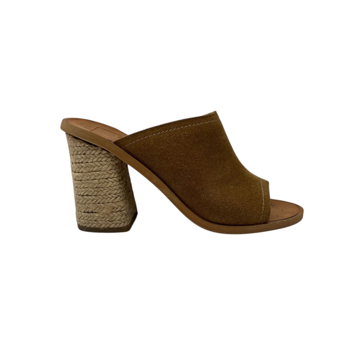 Sandals Heels Block By Dolce Vita In Brown, Size:7.5
