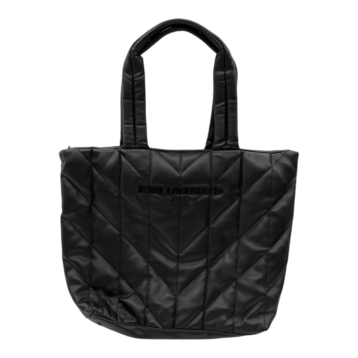 Handbag Designer By Karl Lagerfeld In Black, Size:Large