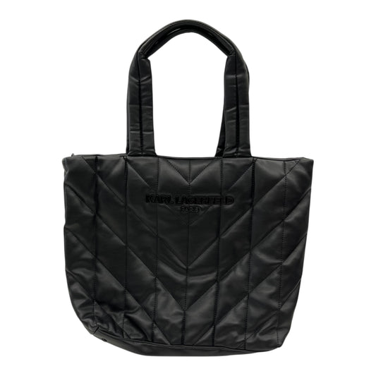Handbag Designer By Karl Lagerfeld In Black, Size:Large