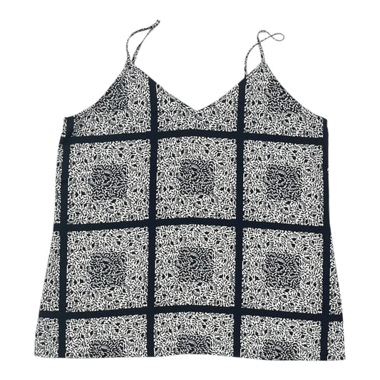 Blouse Sleeveless By Ann Taylor In Blue, Size:M