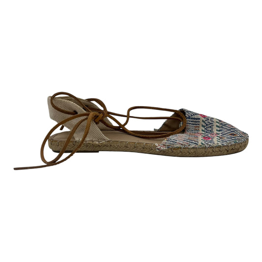 Shoes Flats By Mix No 6 In Blue & Cream, Size:11