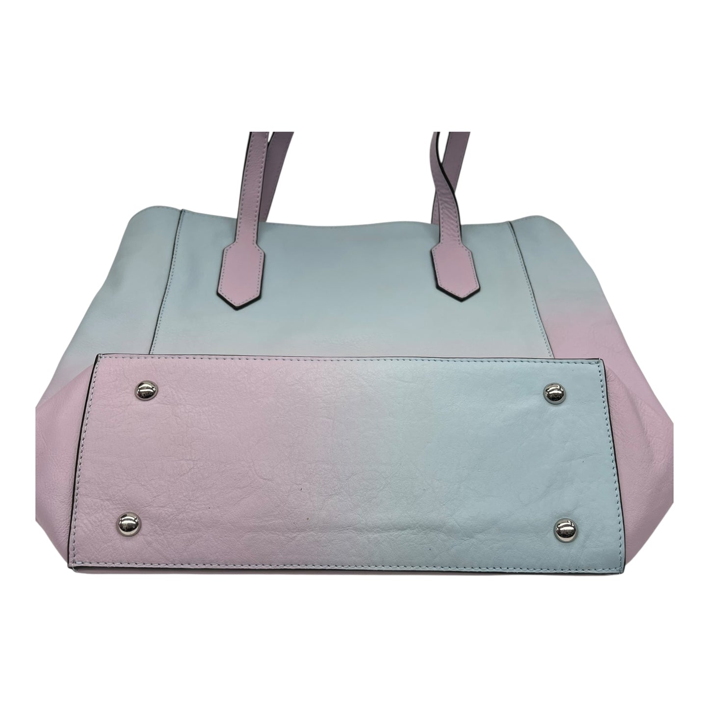Handbag By Lodis In Blue & Pink, Size:Large