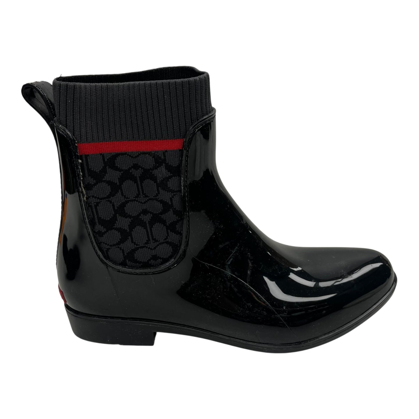 Boots Designer By Coach In Black, Size:10