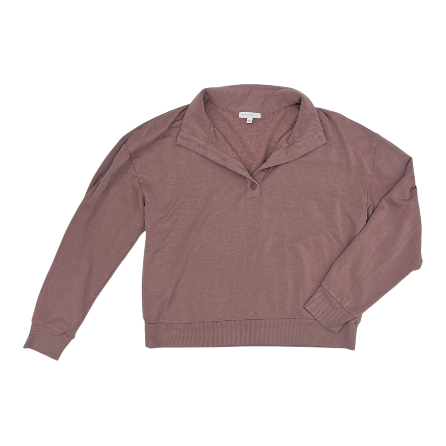 Athletic Sweatshirt Collar By Beyond Yoga In Mauve, Size:M
