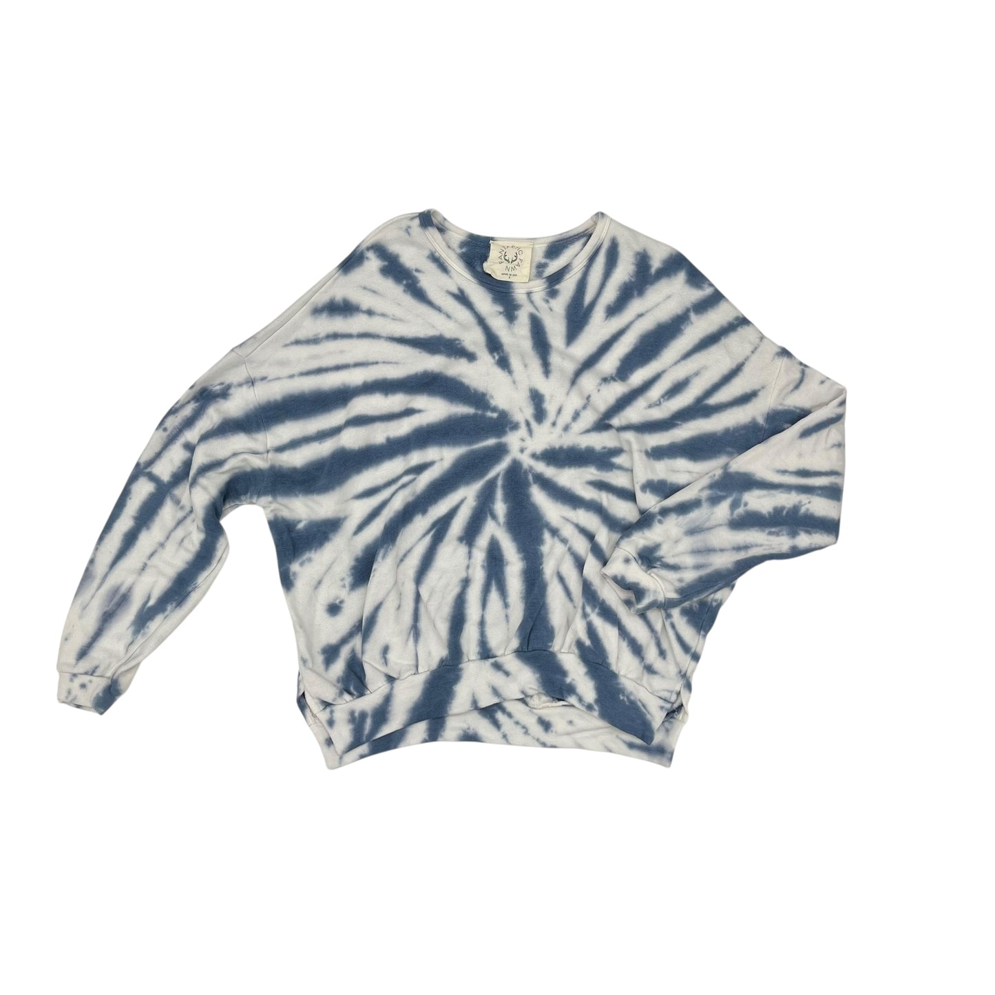 Sweatshirt Crewneck By Fantastic Fawn In Blue & White, Size:S