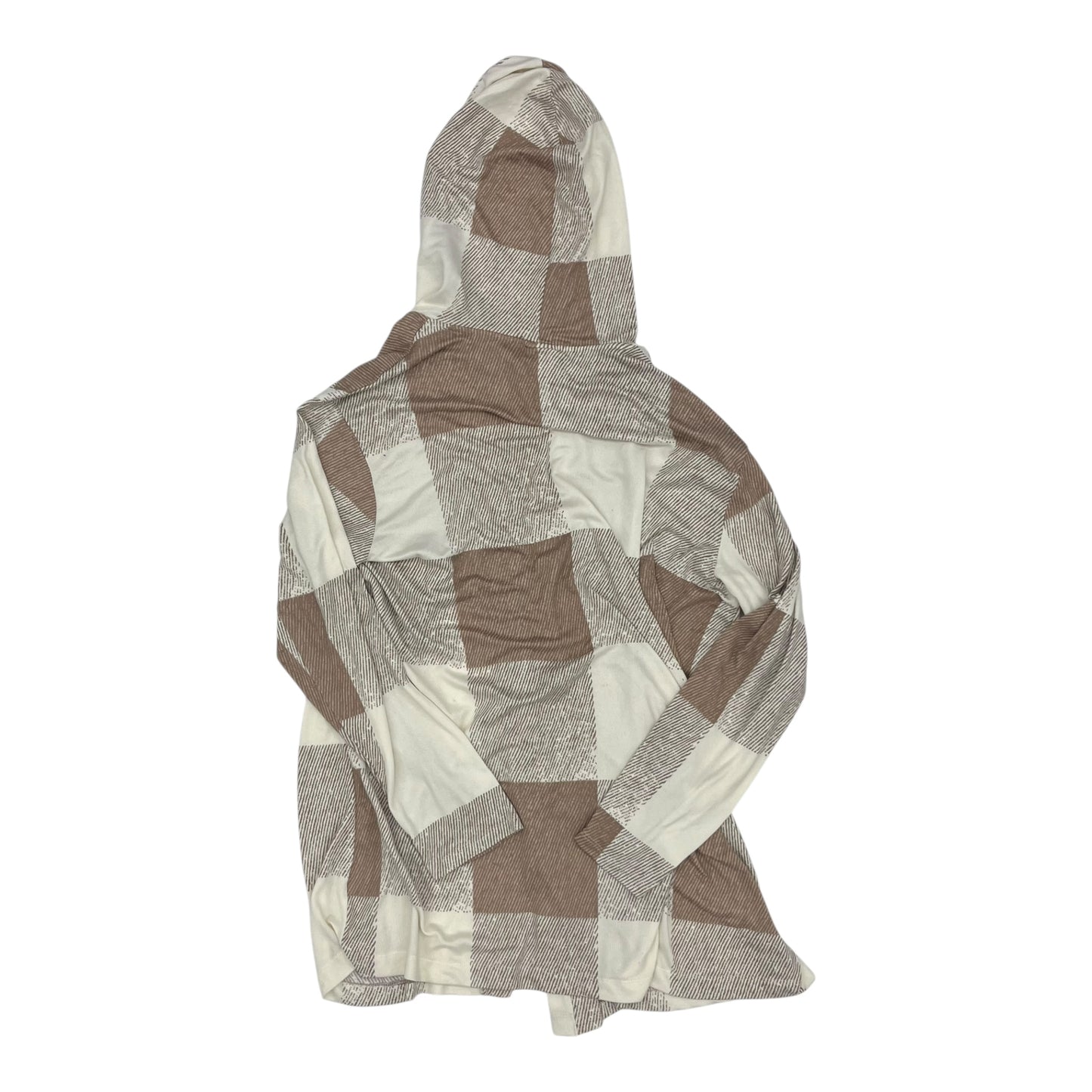 Cardigan By Clothes Mentor In Brown & Tan, Size:1X