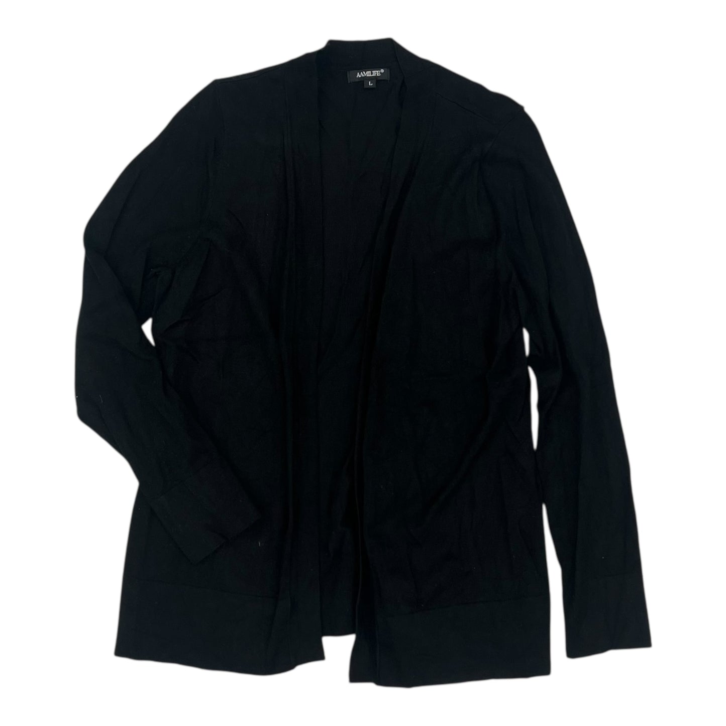 Cardigan By Clothes Mentor In Black, Size:L