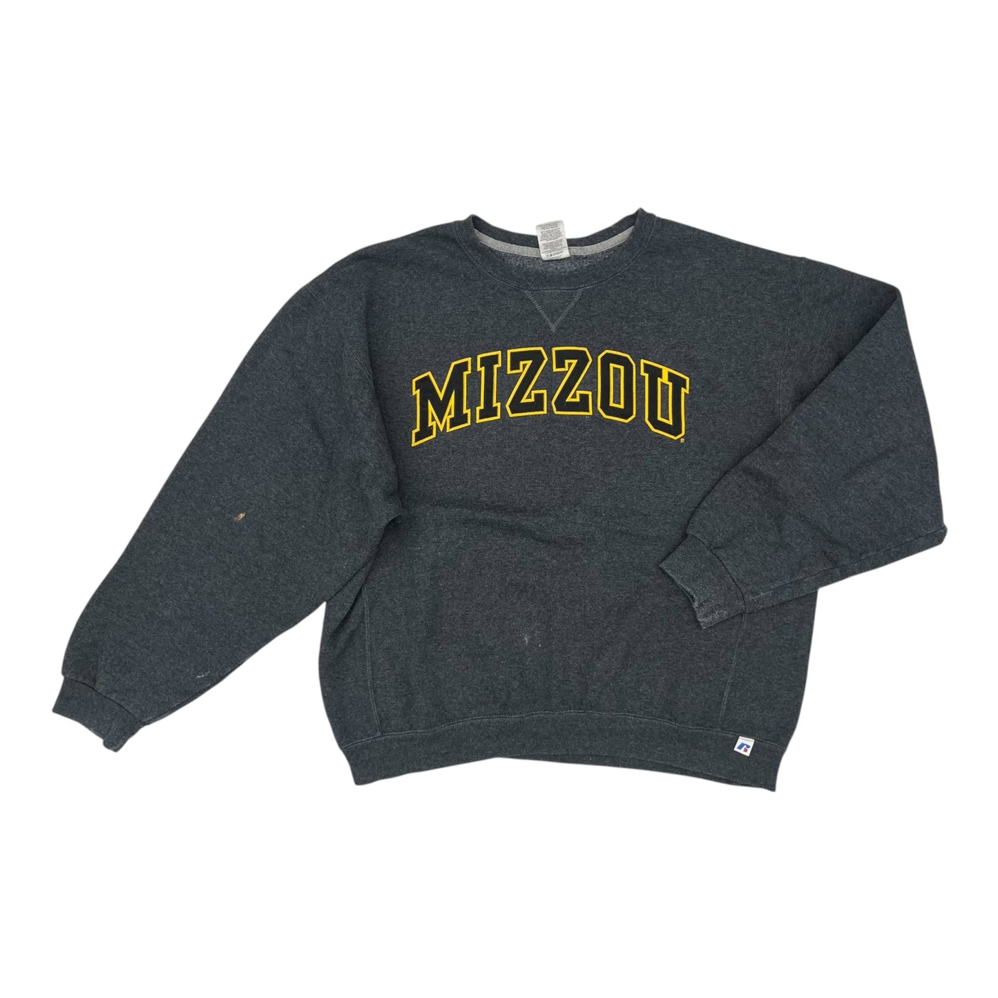 Athletic Sweatshirt Crewneck By Russel Athletic In Grey, Size:L