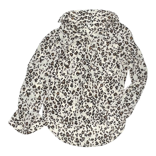 Blouse Ls By Maurices In Animal Print, Size:L