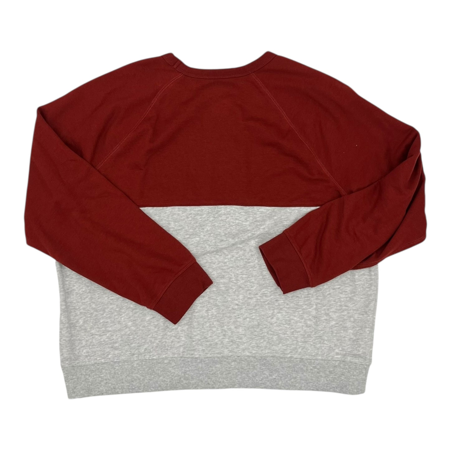 Sweatshirt Crewneck By Sonoma In Grey & Red, Size:Xxl