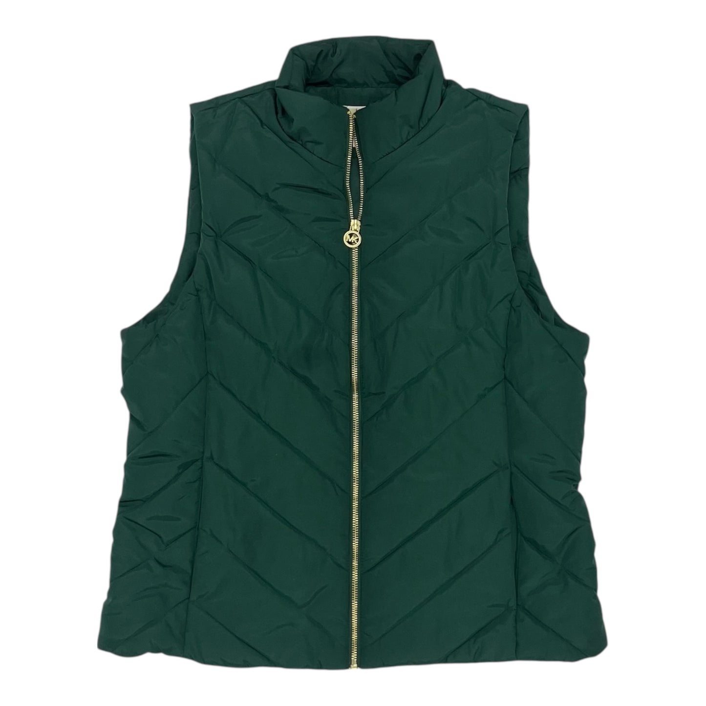 Vest Designer By Michael Kors In Green, Size:L