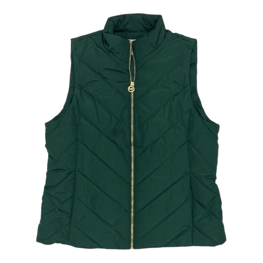 Vest Designer By Michael Kors In Green, Size:L