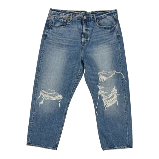 Jeans Boyfriend By American Eagle In Blue Denim, Size:16