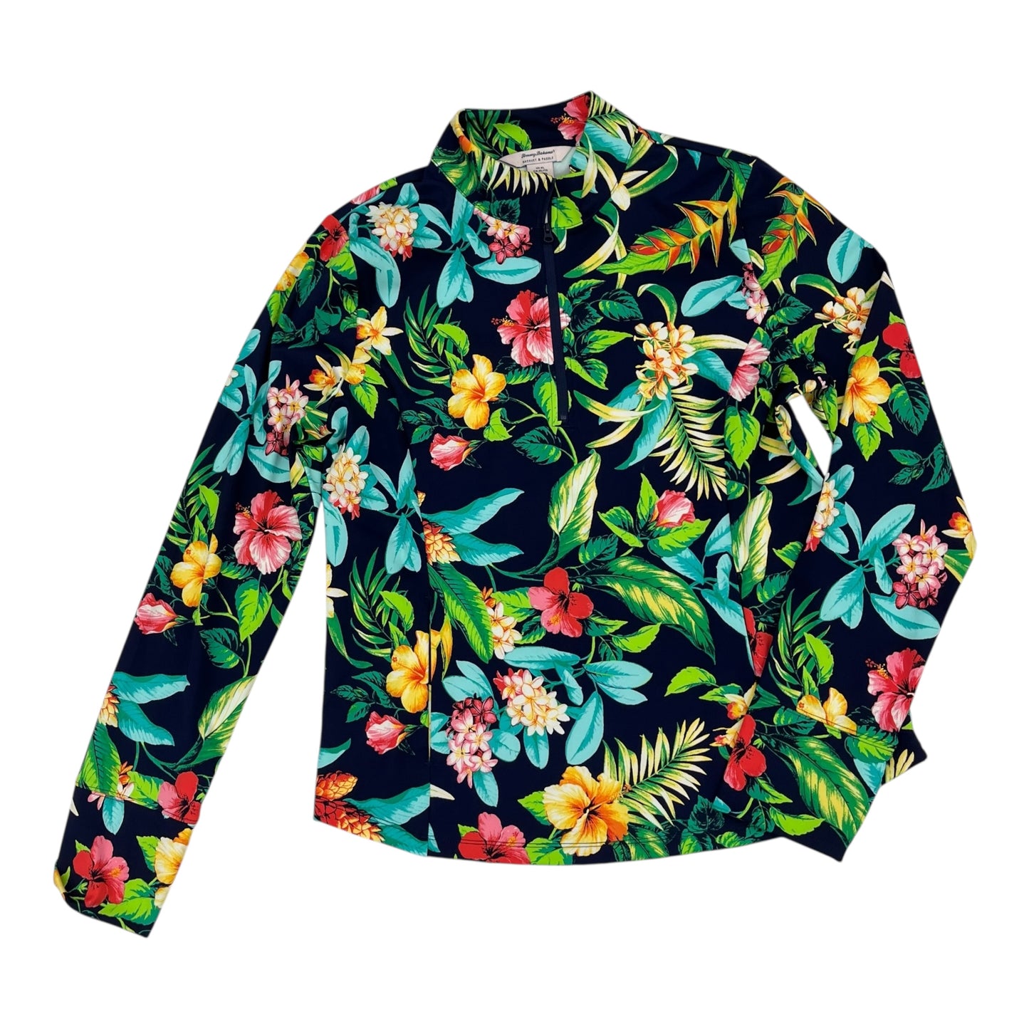 Athletic Jacket By Tommy Bahama In Floral Print, Size:Xl