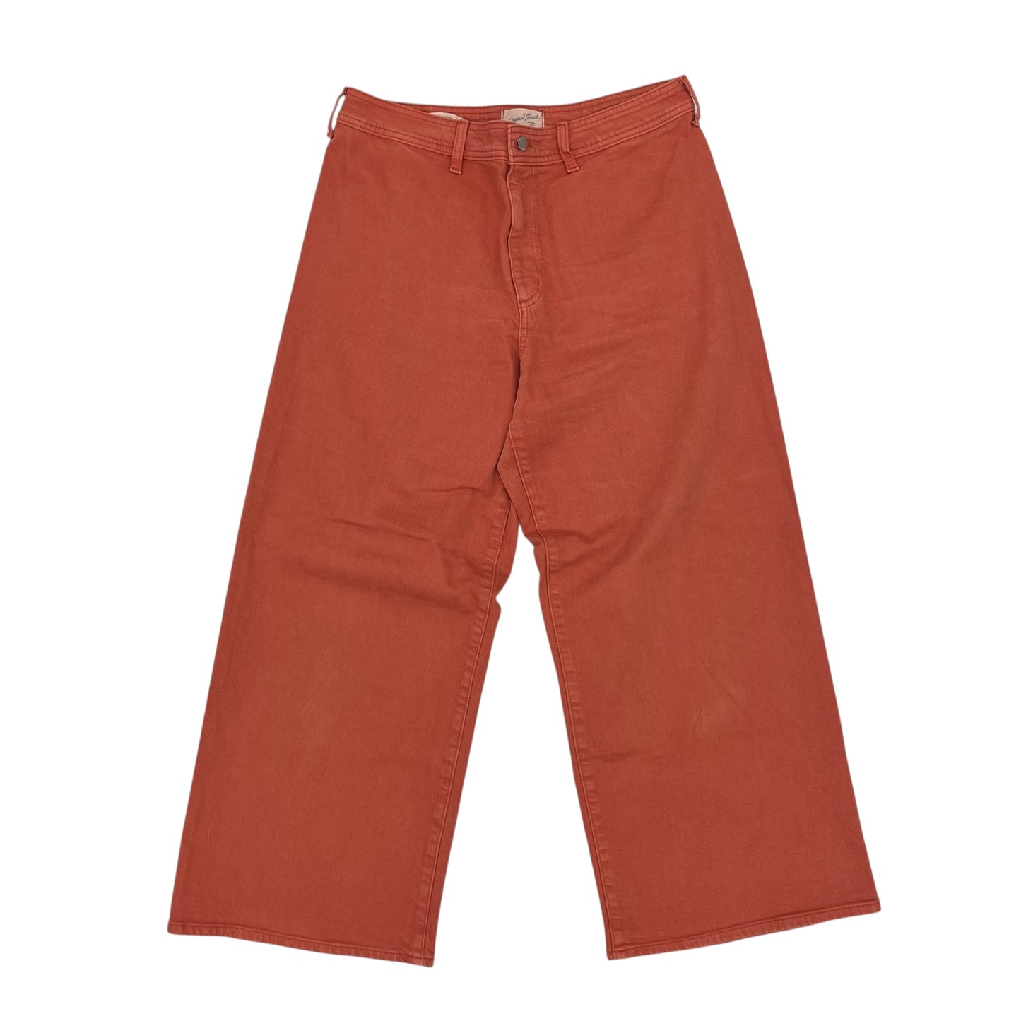 Jeans Wide Leg By Universal Thread In Orange Denim, Size:14