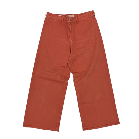 Jeans Wide Leg By Universal Thread In Orange Denim, Size:14