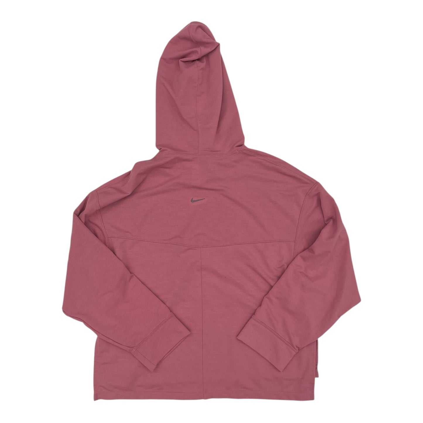 Athletic Sweatshirt Hoodie By Nike In Pink, Size:M