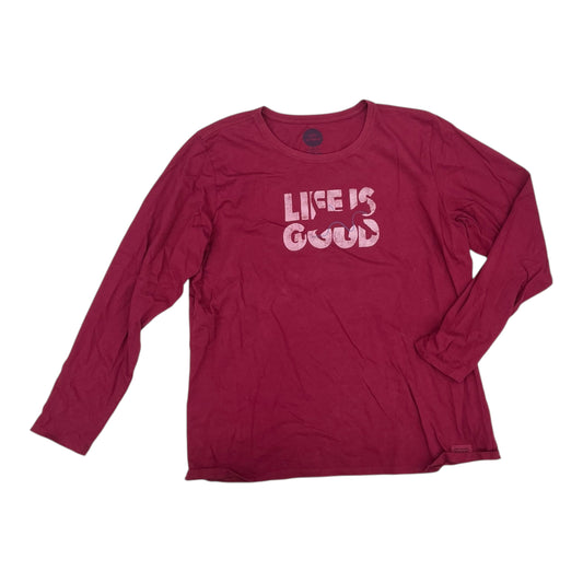 Top Ls By Life Is Good In Purple, Size:Xxl