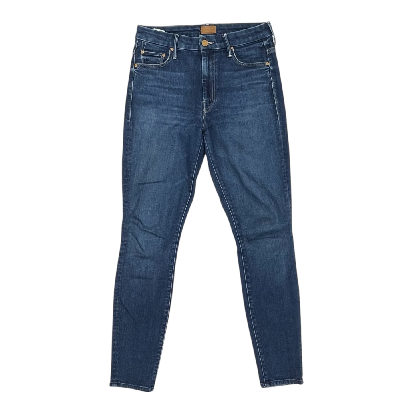 Jeans Skinny By Mother In Blue Denim, Size:6