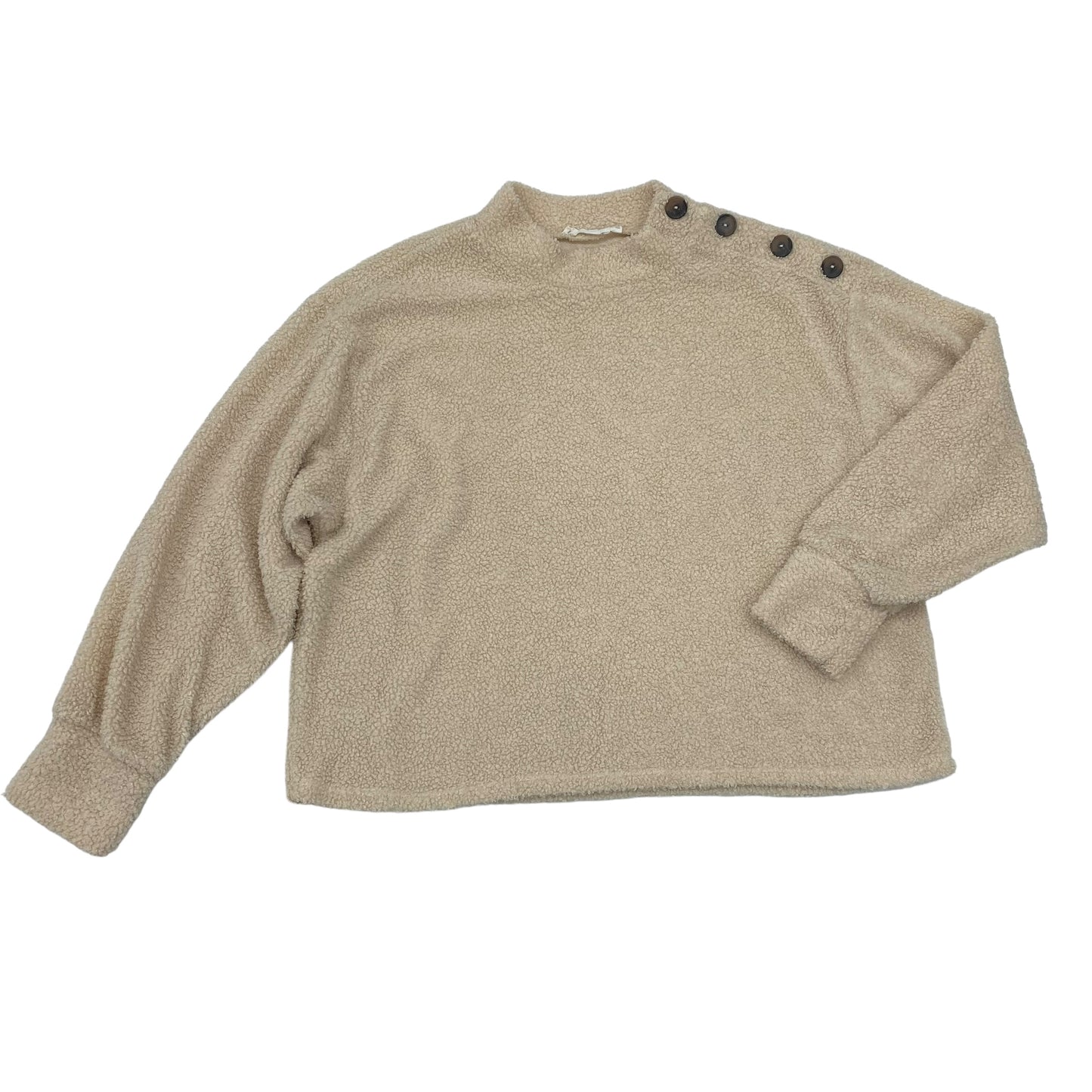 CREAM SWEATSHIRT COLLAR by LUSH Size:L