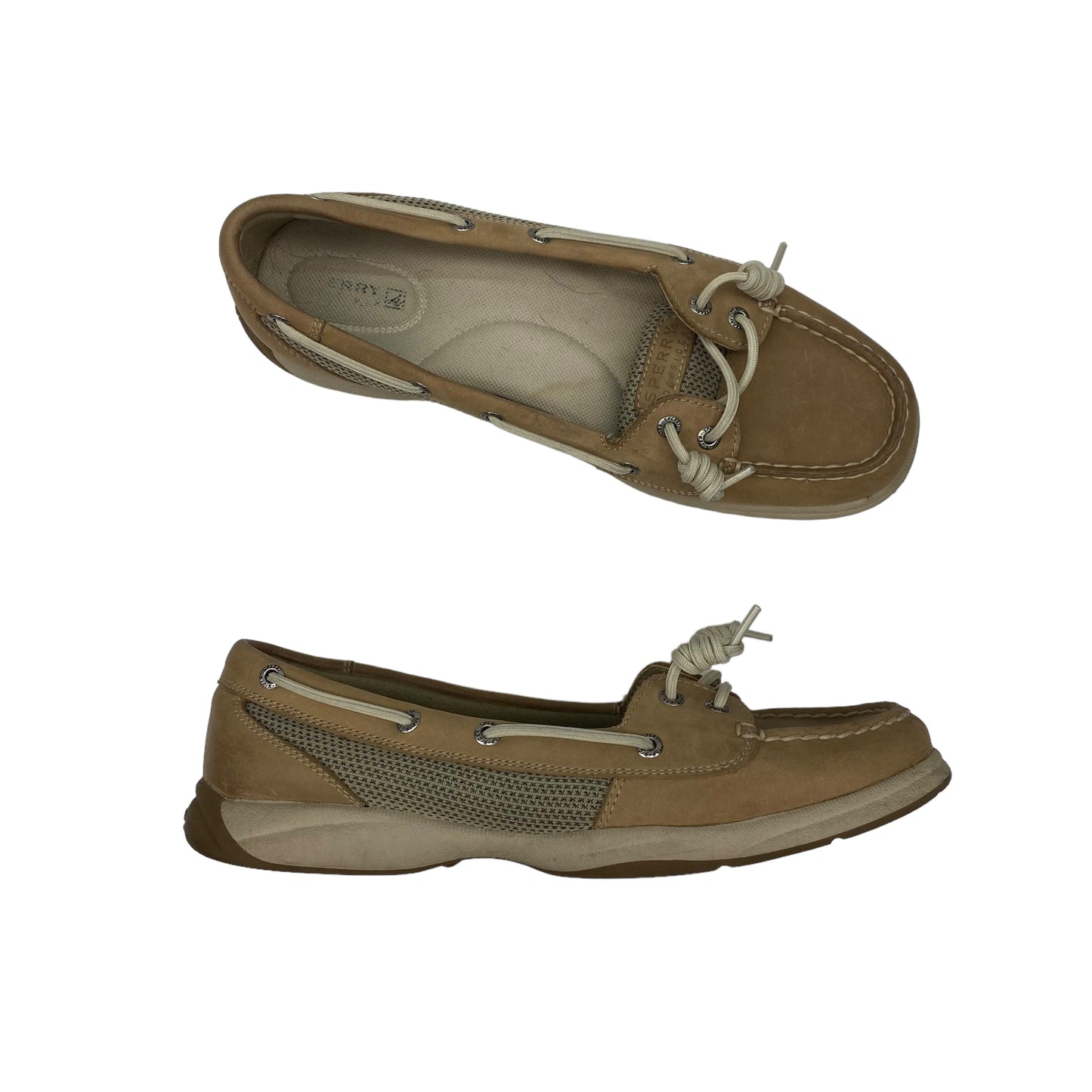 TAN SHOES FLATS by SPERRY Size:9.5