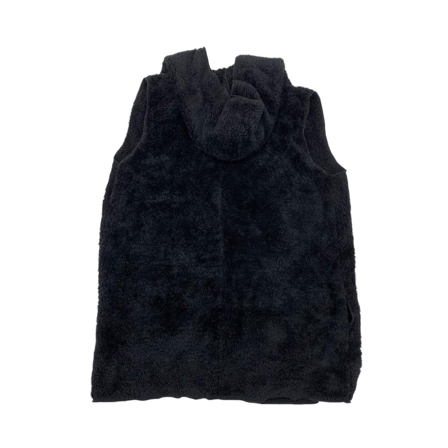 Vest Faux Fur & Sherpa By Zenana Outfitters In Black, Size:L