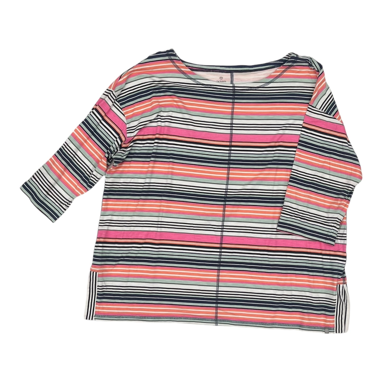 Top Ls By Talbots In Striped Pattern, Size:2X