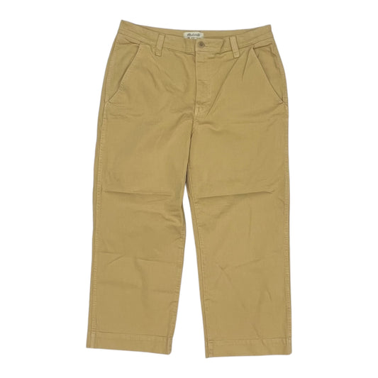 Pants Cropped By Madewell In Tan, Size:14