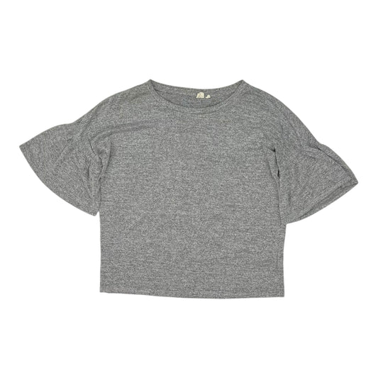 Top 3/4 Sleeve By Gap In Grey, Size:S