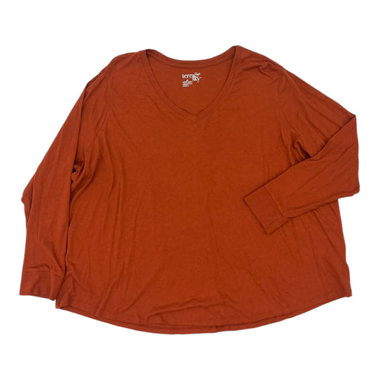 Top Ls Basic By Terra & Sky In Orange, Size:4X