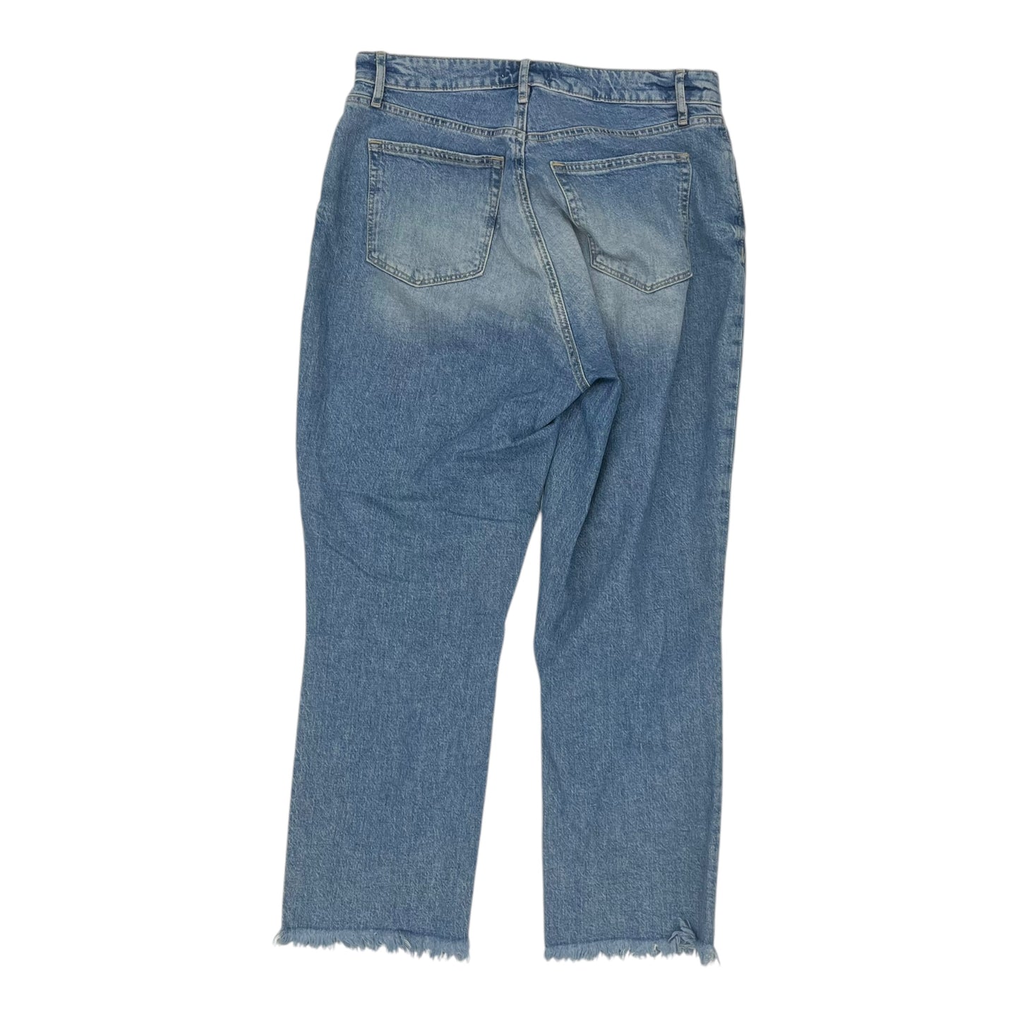 Jeans Cropped By Loft In Blue Denim, Size:8