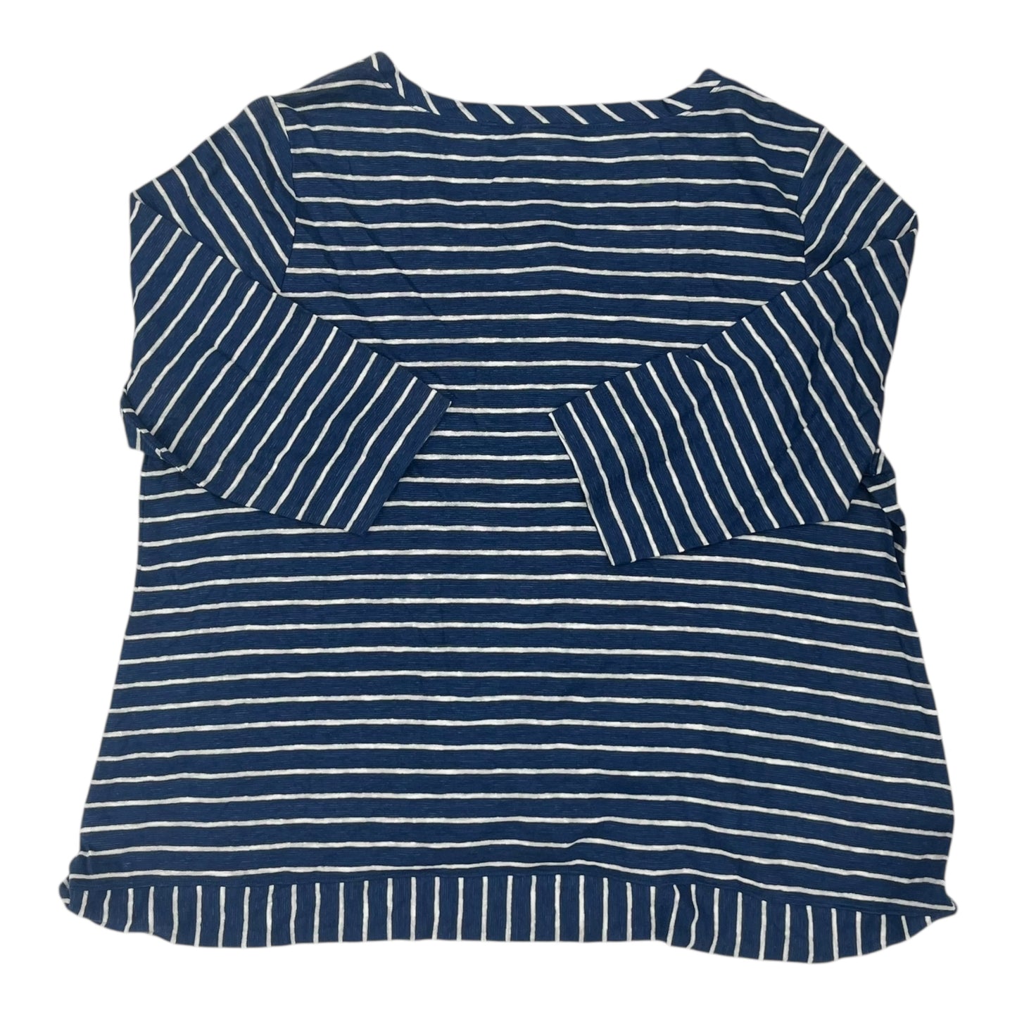 Top 3/4 Sleeve By J. Jill In Blue, Size:3X