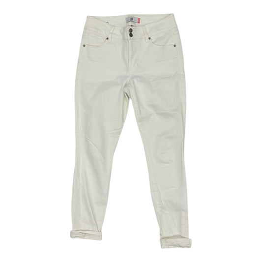 Jeans Skinny By Cabi In Cream Denim, Size:8