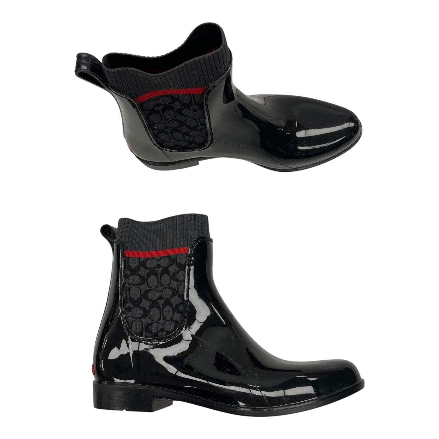 Boots Designer By Coach In Black, Size:10