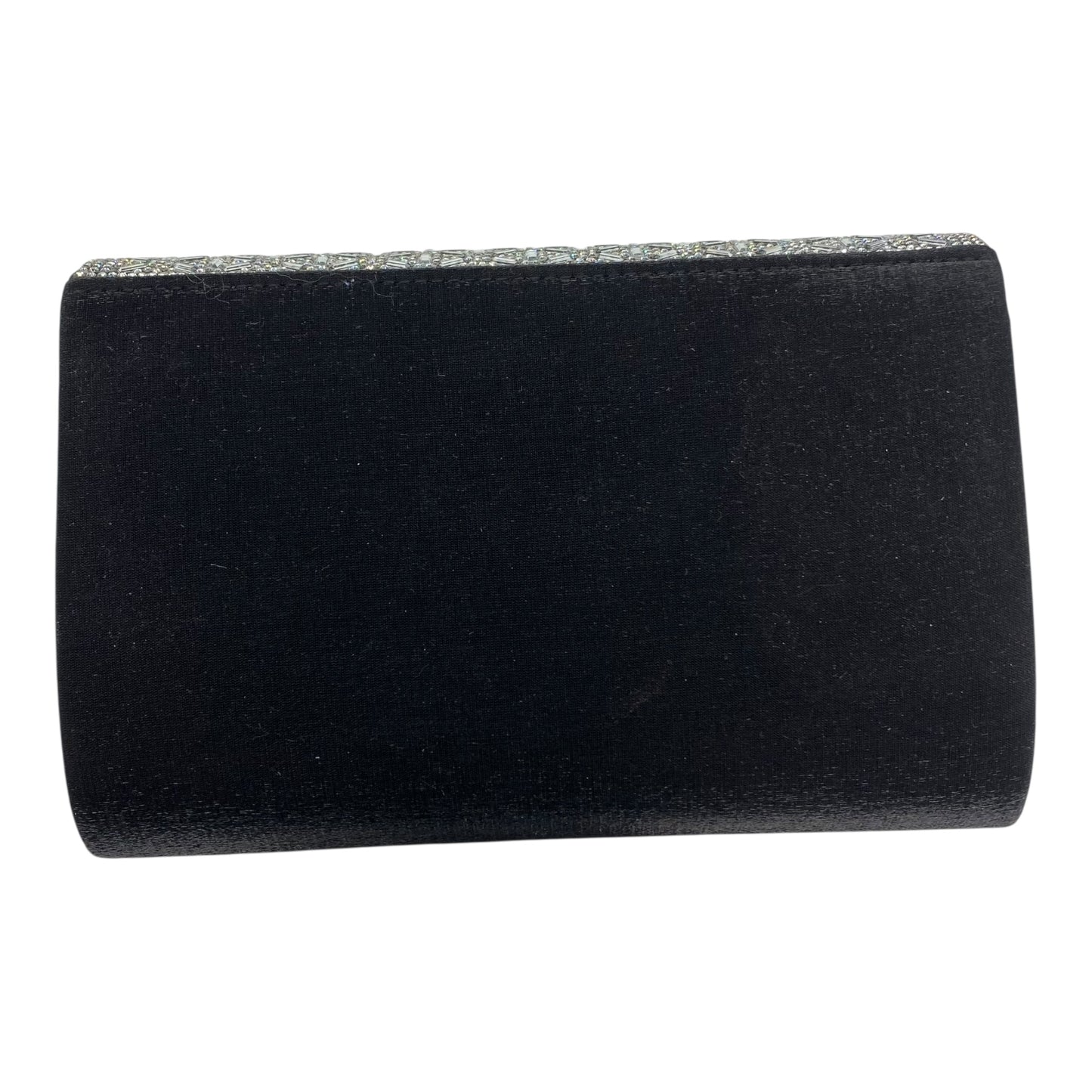 Clutch By Clothes Mentor In Black & Silver, Size:Medium