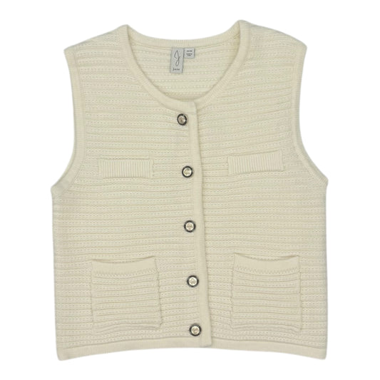 Vest Sweater By Joie In Cream, Size:M