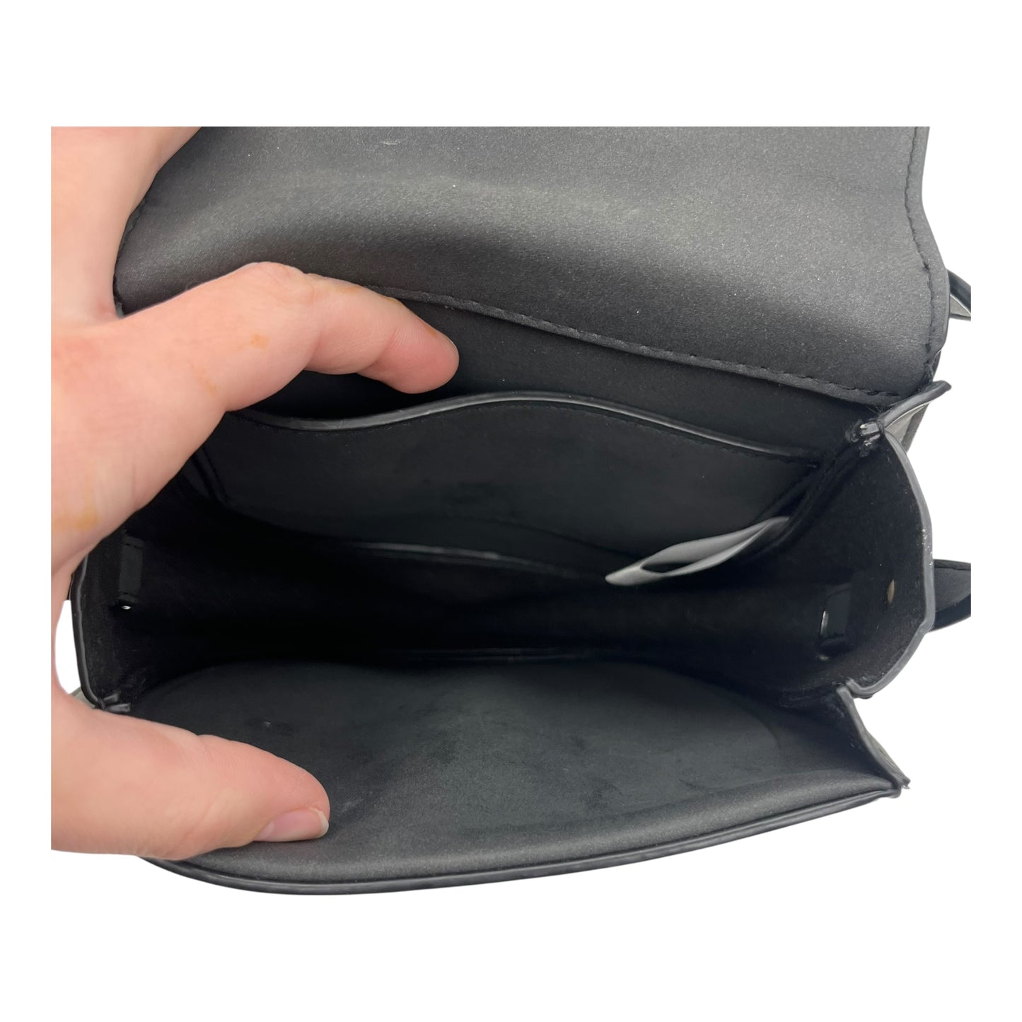 Crossbody By Clothes Mentor In Grey, Size:Small