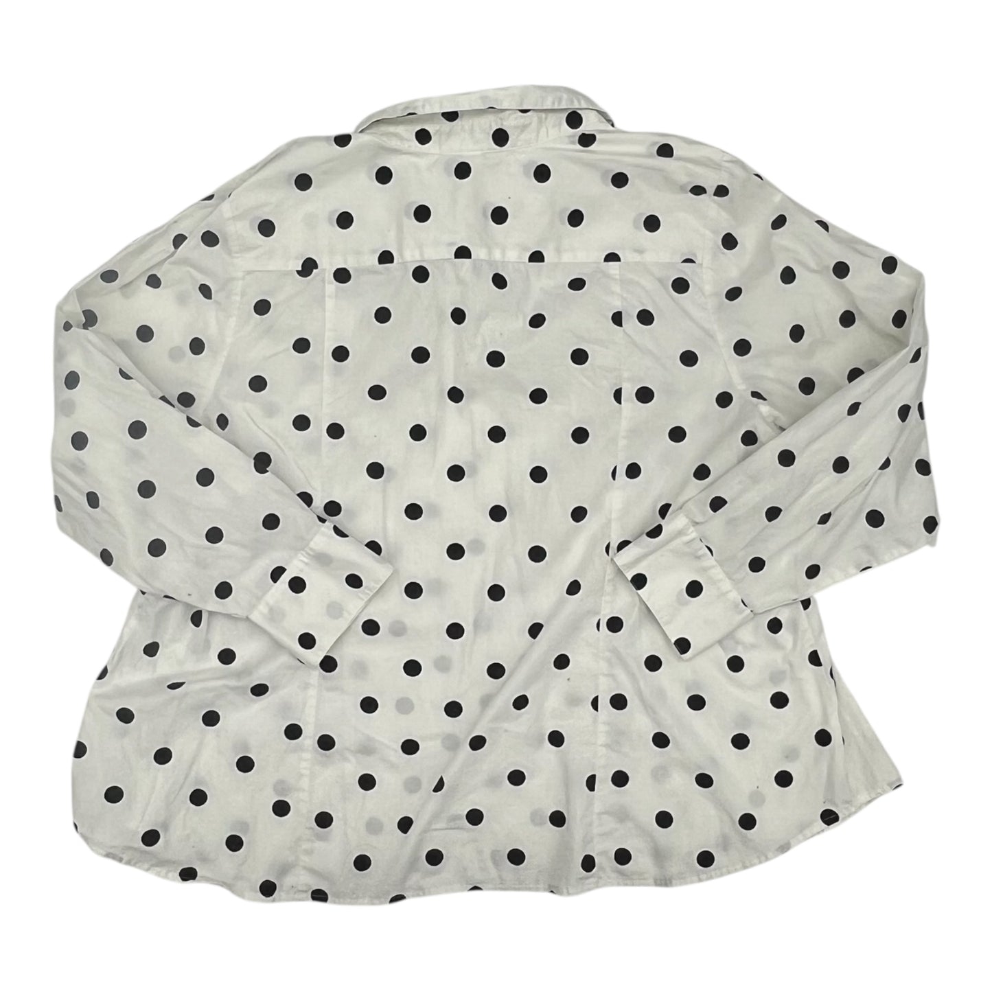 Blouse Ls By Lane Bryant In White, Size:4X