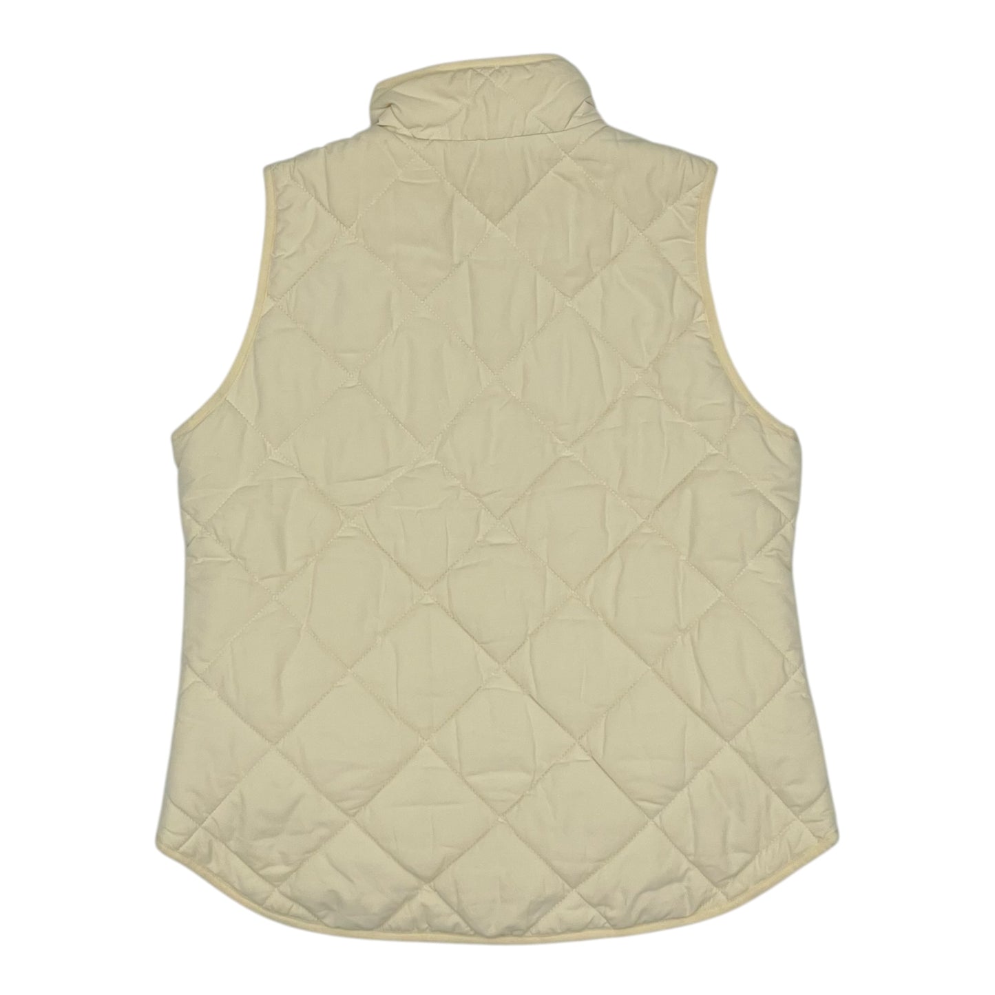 Vest Puffer & Quilted By J. Crew In Cream, Size:M