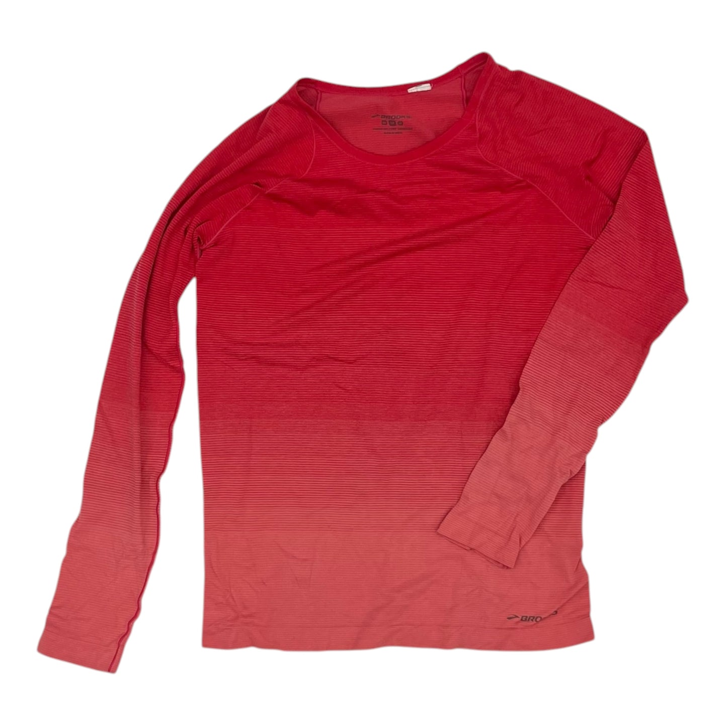 Athletic Top Ls Crewneck By Brooks In Pink, Size:M
