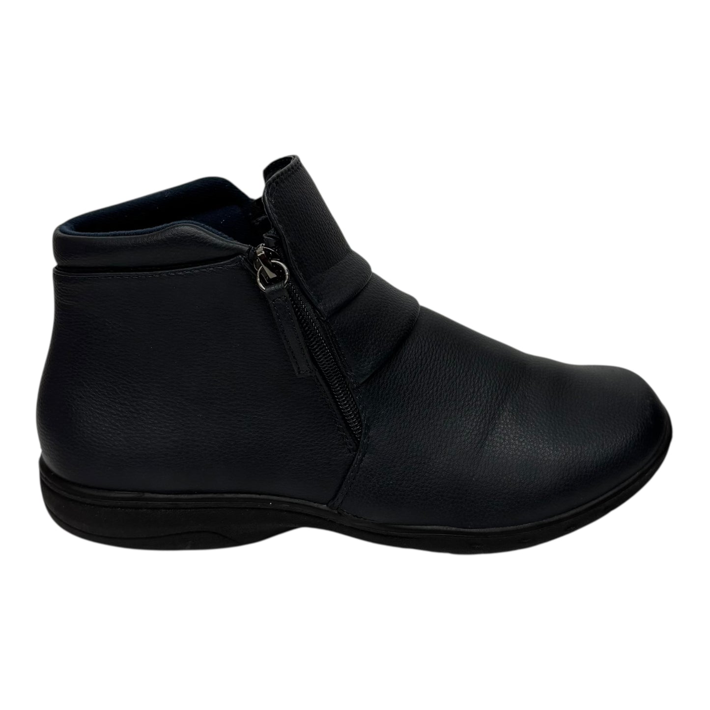 Boots Ankle Flats By Easy Street In Navy, Size:10