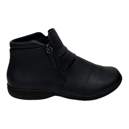 Boots Ankle Flats By Easy Street In Navy, Size:10