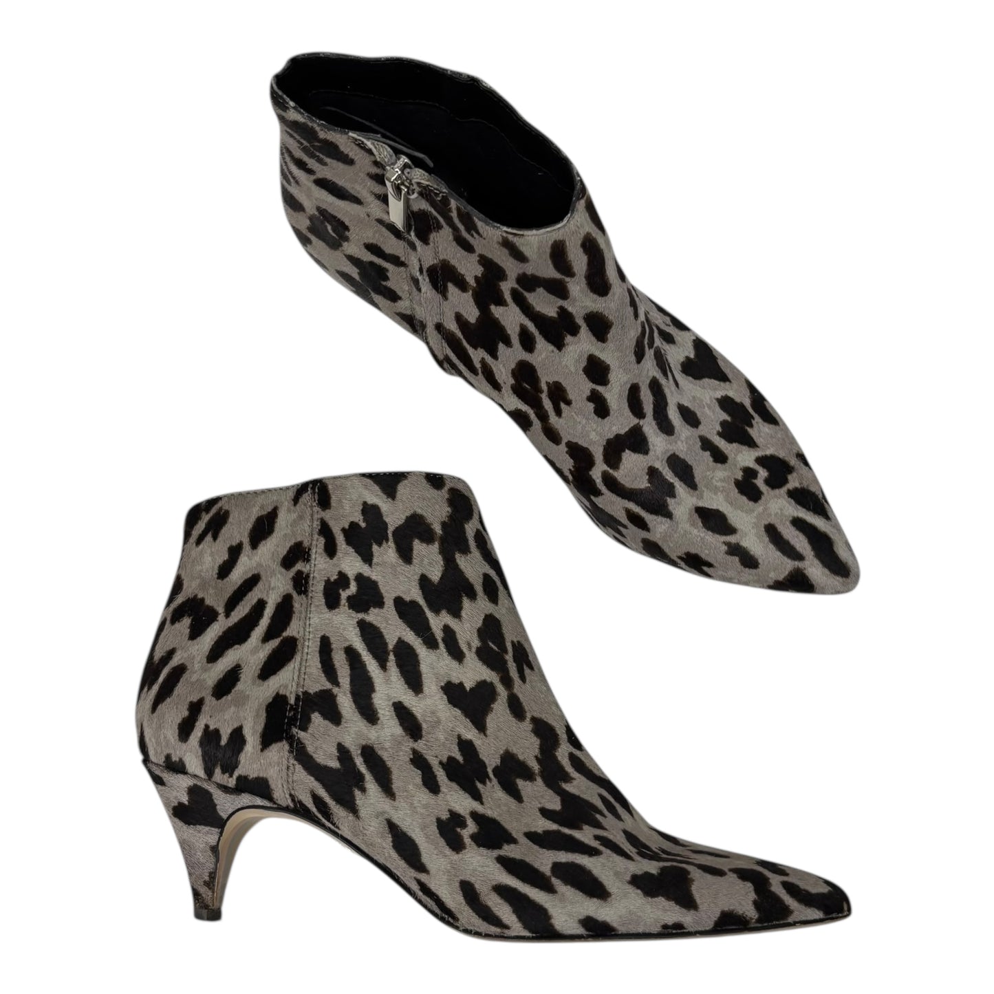 Boots Ankle Heels By Sam Edelman In Animal Print, Size:8